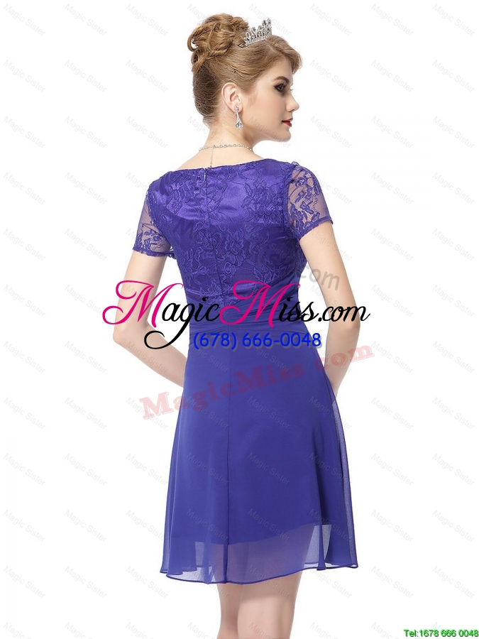 wholesale modest sweetheart short prom dresses with lace
