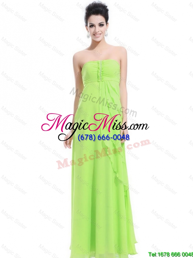 wholesale new arrivals perfect strapless beaded prom dresses in spring green