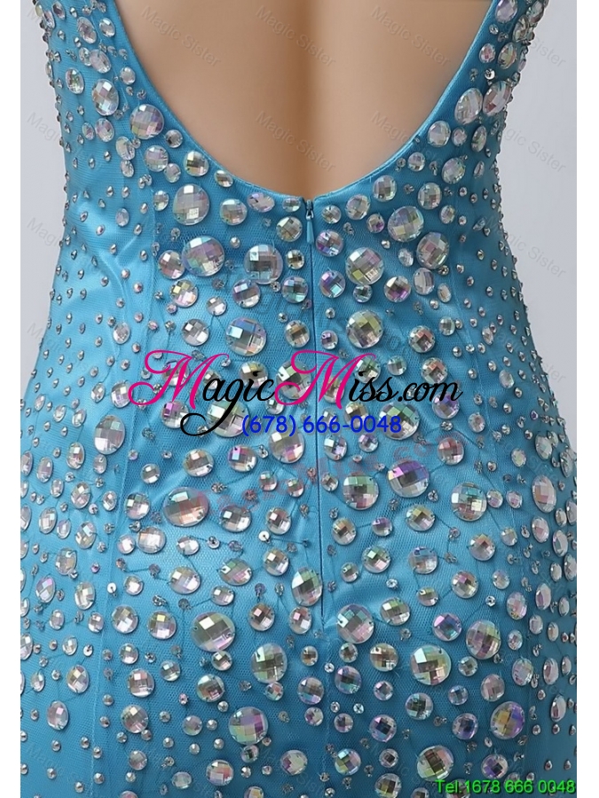 wholesale luxurious mermaid beaded prom dresses with v neck