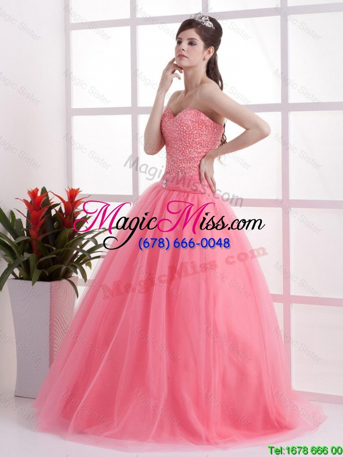 wholesale perfect new arrivals a line sweetheart prom dresses in watermelon