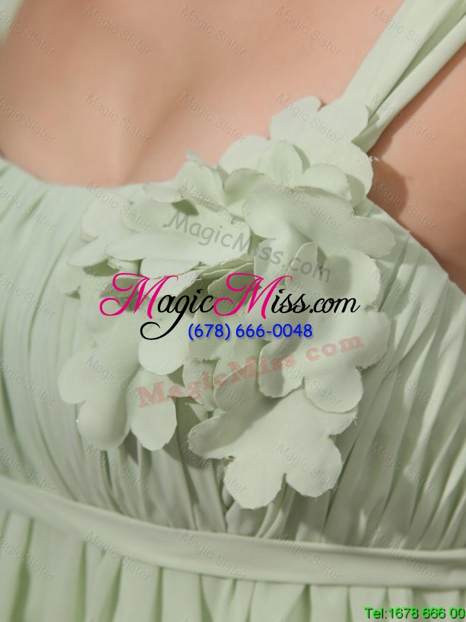 wholesale exclusive fashionable straps short prom gowns with appliques