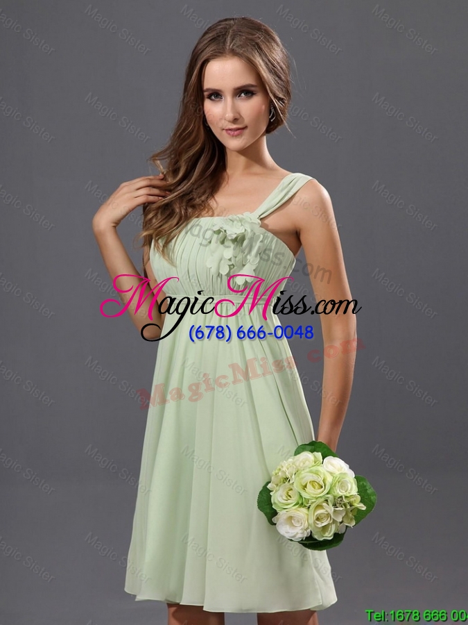 wholesale exclusive fashionable straps short prom gowns with appliques