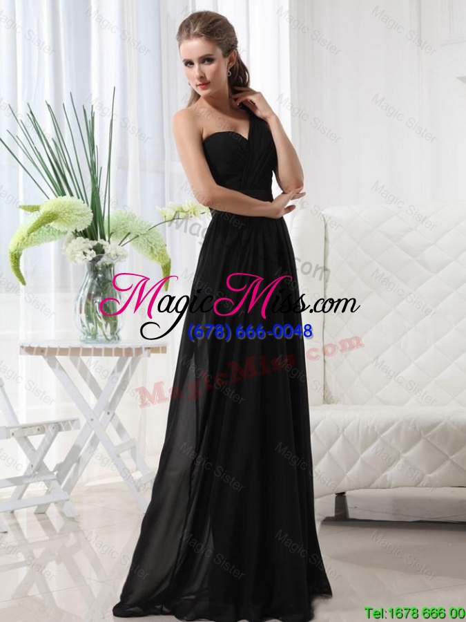 wholesale modest empire one shoulder prom dresses with belt