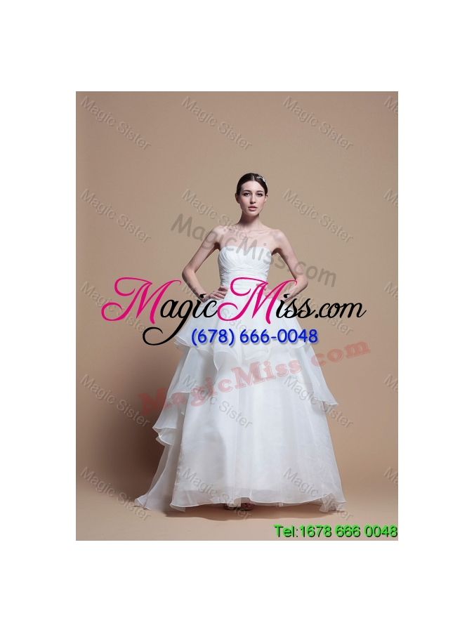 wholesale 2016 spring designer ball gown sweetheart wedding dresses with ruching