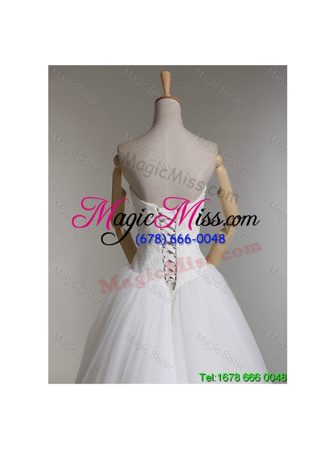 wholesale elegant a line strapless wedding dresses with appliques