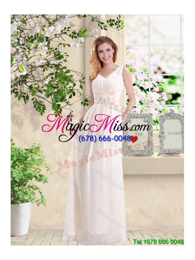 wholesale discount empire one shoulder champagne bridesmaid dresses with belt