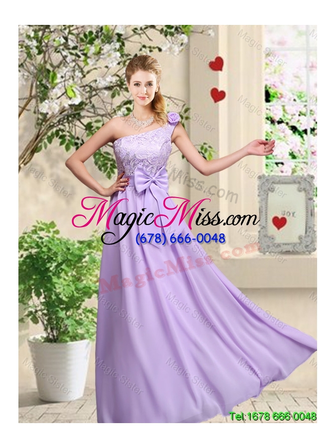 wholesale popular laced and bowknot dama dresses with empire