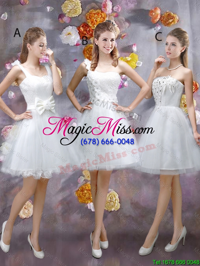 wholesale elegant straps dama dresses with bowknot and hand made flowers