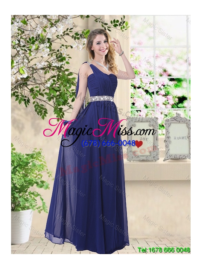 wholesale discount sweetheart floor length dama dresses with sash