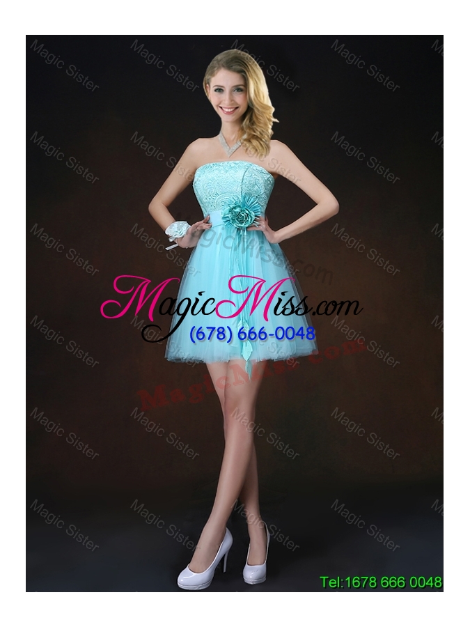 wholesale elegant halter top laced dama dresses with appliques