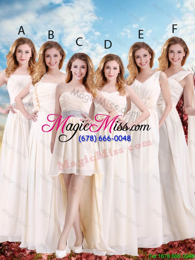 wholesale affordable high low sweetheart prom dresses in champagne