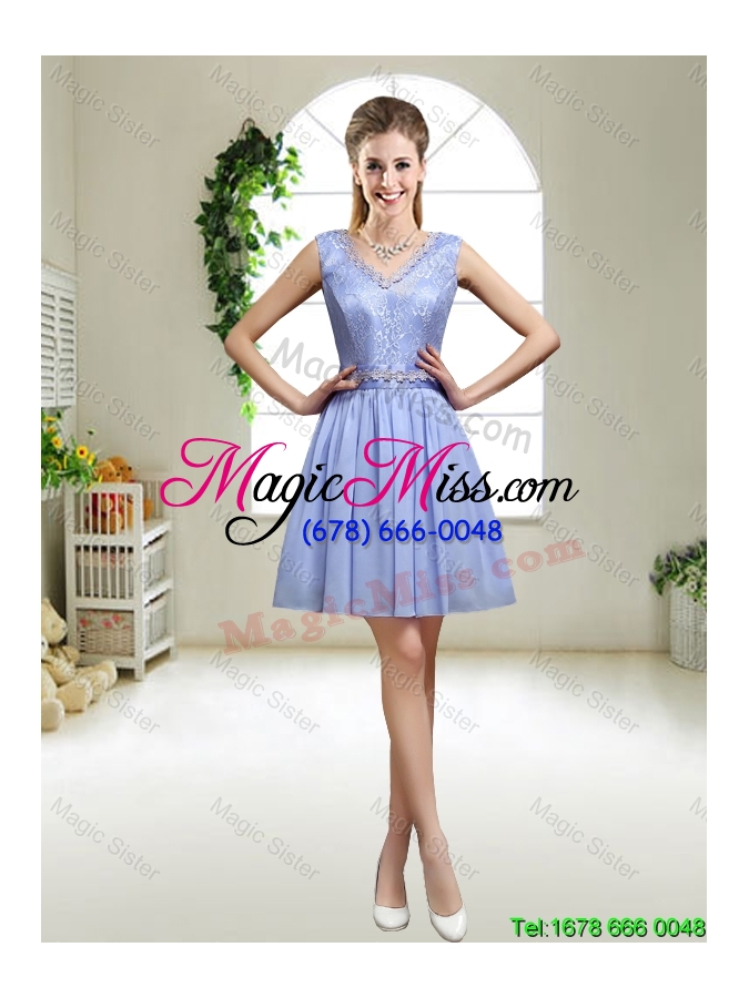 wholesale pretty lavender halter top prom dresses with appliques for 2016