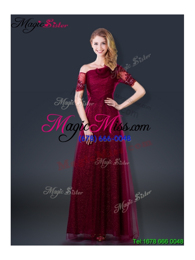 wholesale perfect empire appliques prom dresses with asymmetrical