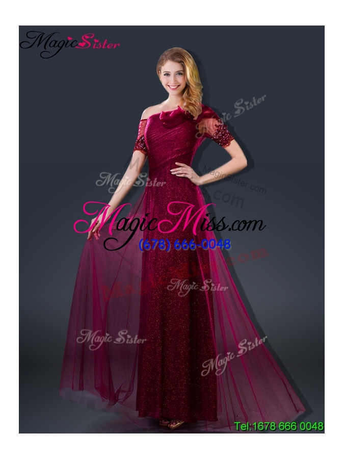 wholesale perfect empire appliques prom dresses with asymmetrical