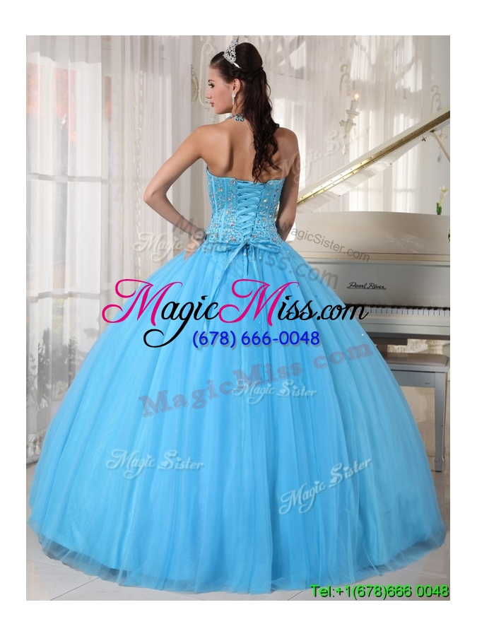 wholesale romantic beading ball gown floor length quinceanera dresses