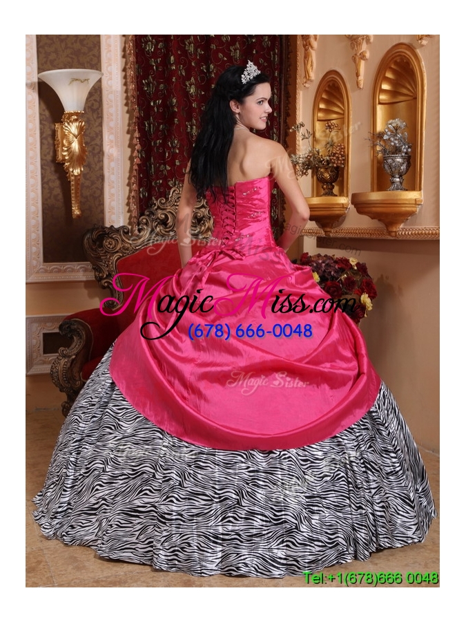 wholesale 2016 simple hot pink ball gown sweetheart quinceanera dresses
