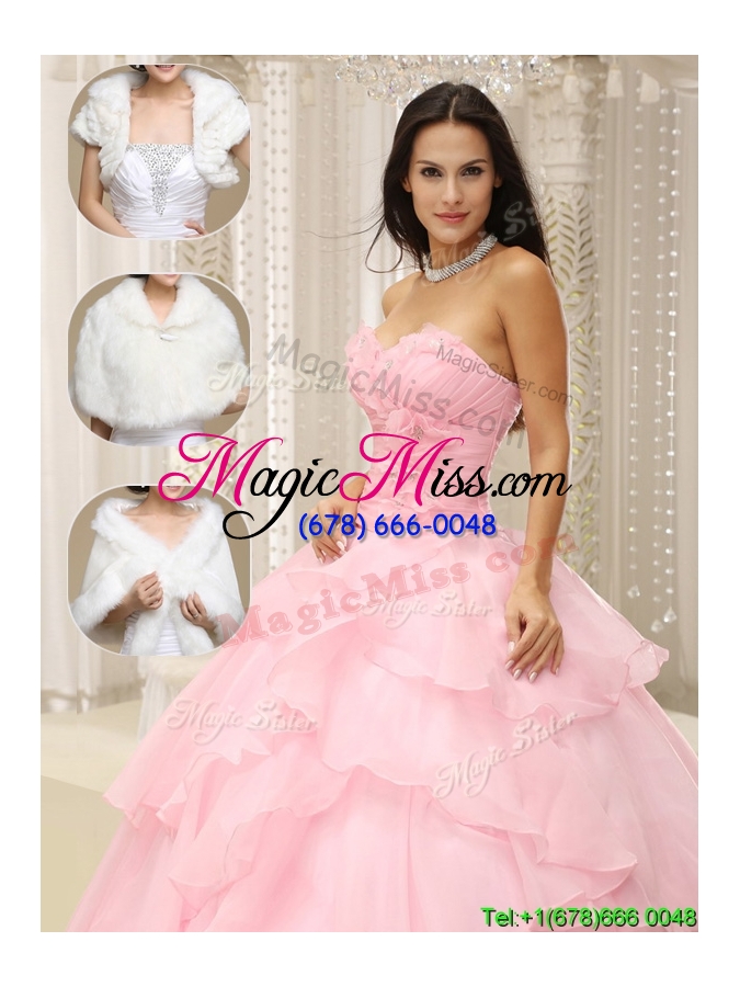wholesale beautiful baby pink quinceanera gowns with beading and ruffles