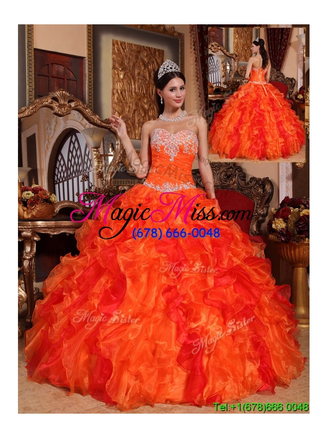wholesale gorgeous ball gown appliques and beading plus size quinceanera dresses