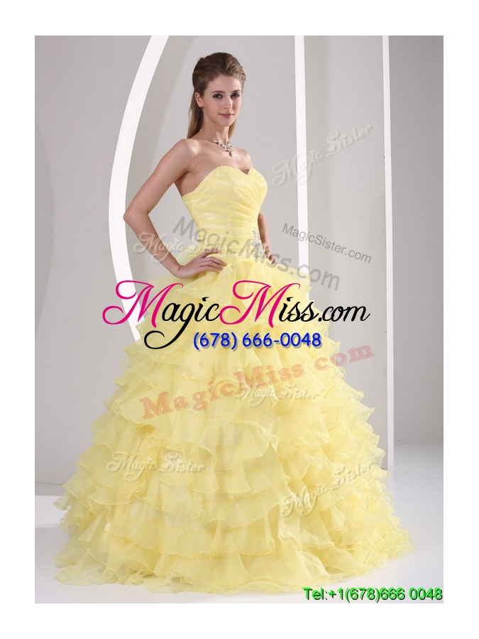 wholesale 2016 latest beading and appliques sweet 16 dresses for fall