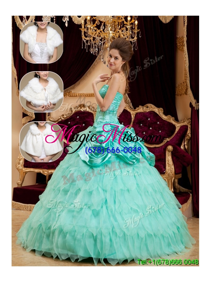 wholesale 2016 classical pick ups and ruffles quinceanera dresses with strapless