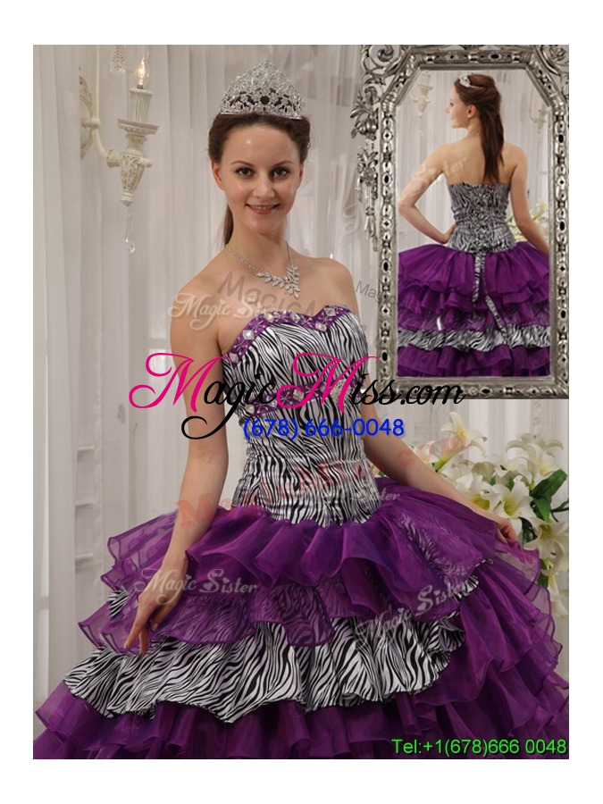 wholesale 2016 modest purple ball gown sweetheart sweet sixteen dresses
