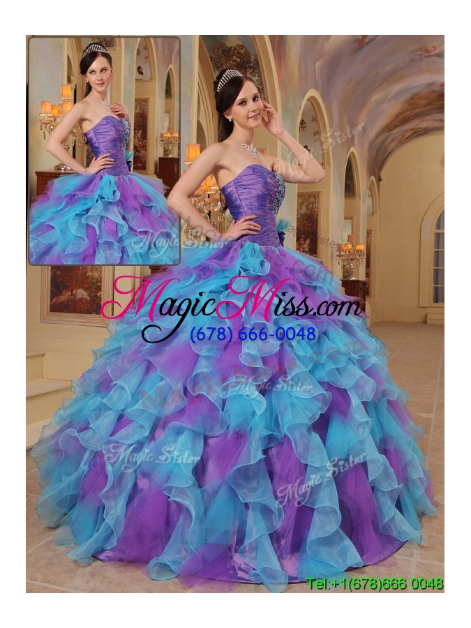 wholesale luxurious multi color ball gown sweetheart quinceanera dresses