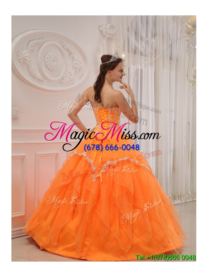 wholesale popular ball gown sweetheart appliques vestidos de quinceanera