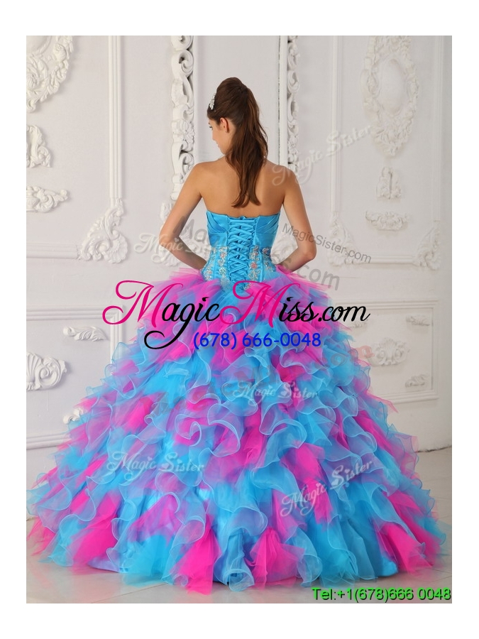 wholesale perfect multi color ball gown wholesale quinceanera dresses with appliques