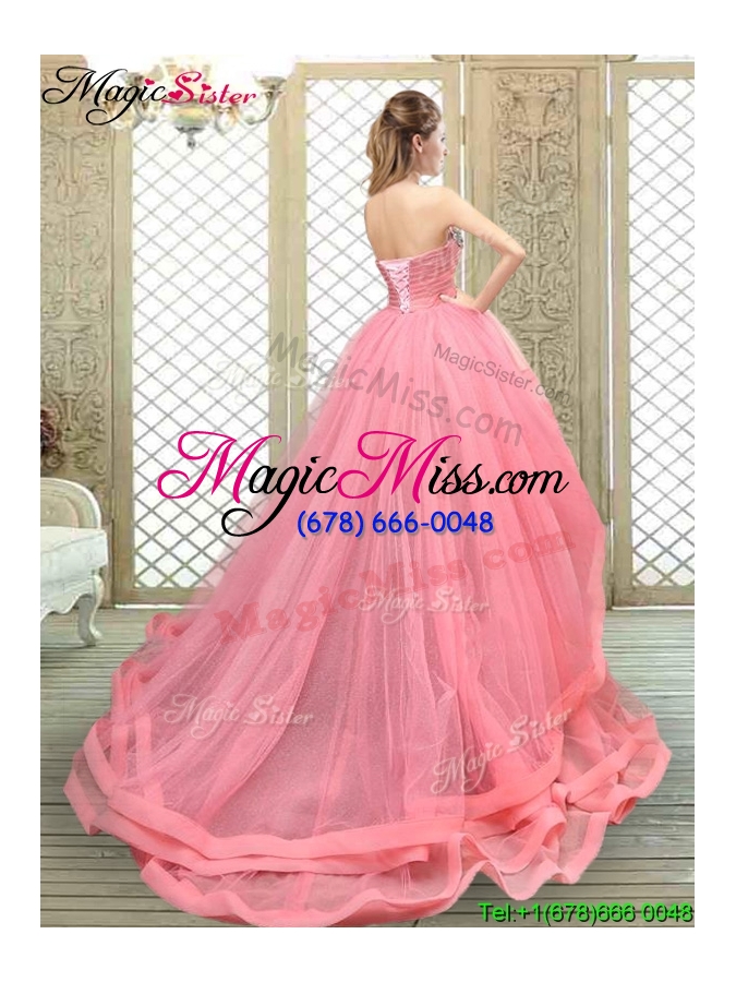 wholesale 2016 popular strapless high low beading prom dresses
