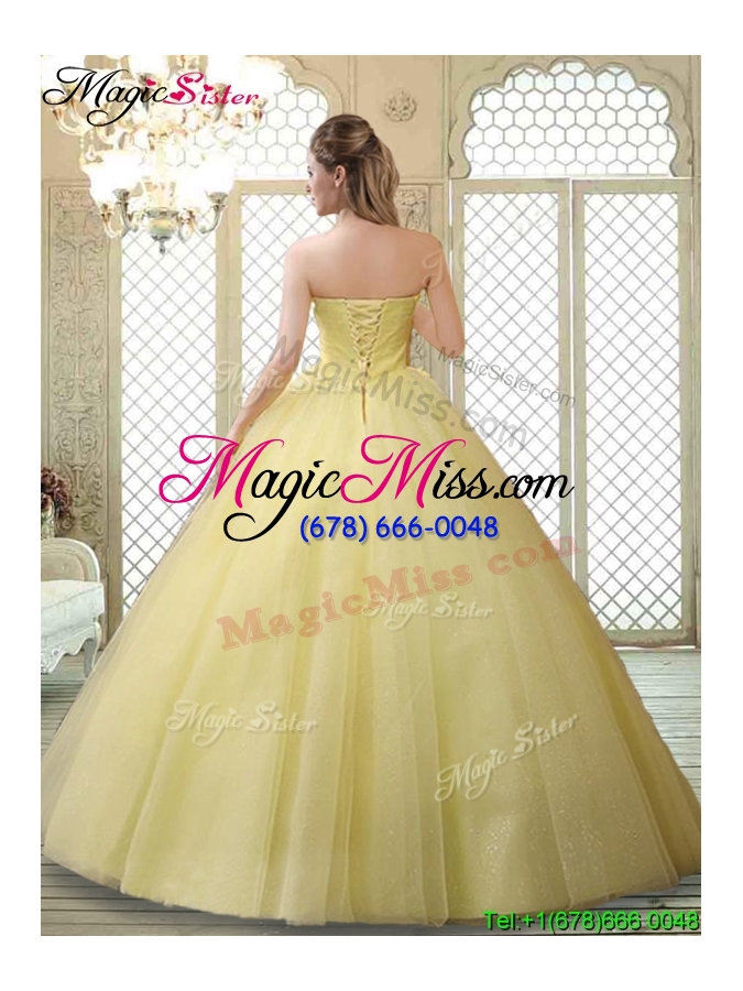 wholesale romantic strapless 2016 prom gowns with appliques and beading for fall