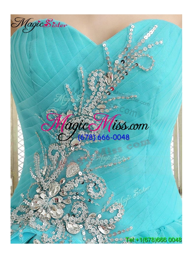 wholesale lovely sweetheart quinceanera dresses with beading and paillette