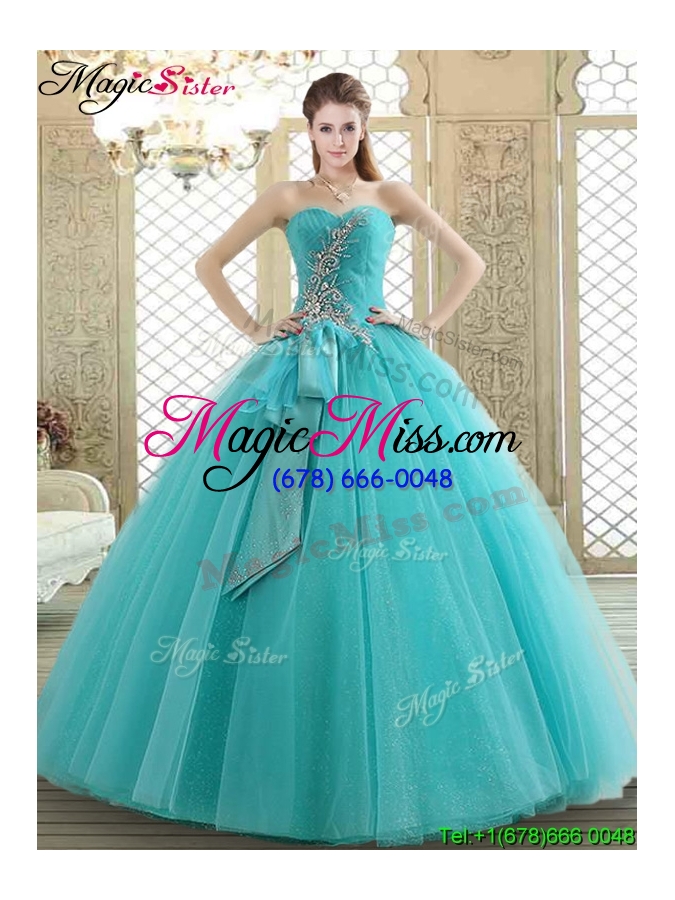 wholesale lovely sweetheart quinceanera dresses with beading and paillette
