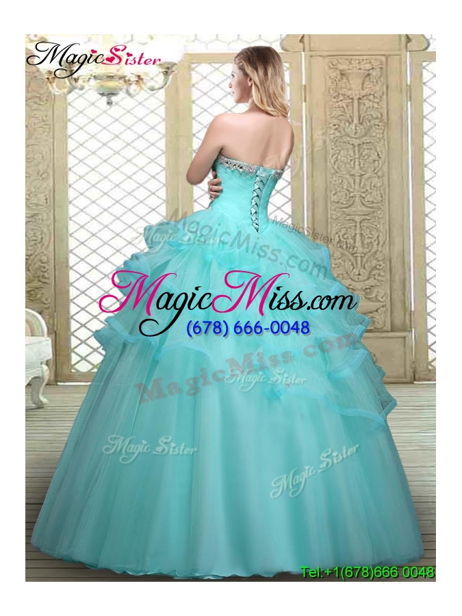 wholesale perfect sweetheart vestidos de  quinceanera dresses with beading and ruffles