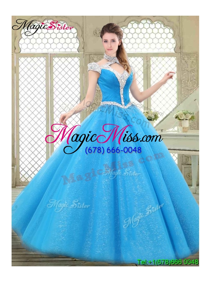 wholesale perfect halter top quinceanera gowns with beading