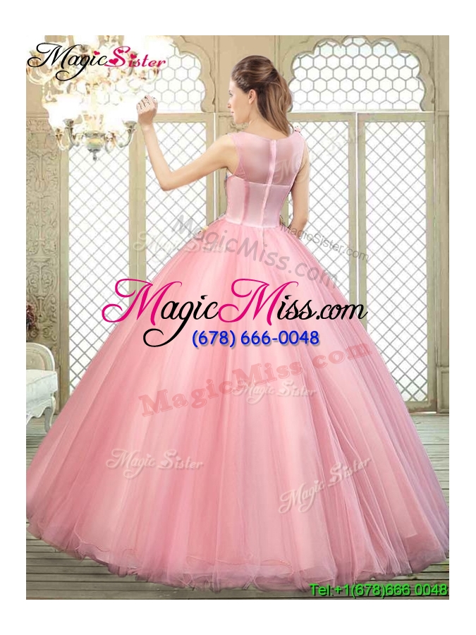 wholesale new style scoop vestidos de  quinceanera dresses with zipper up