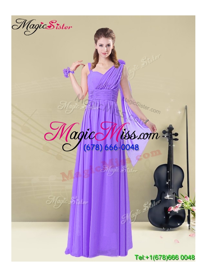 wholesale inexpensive empire straps bridesmaid dresses for spring