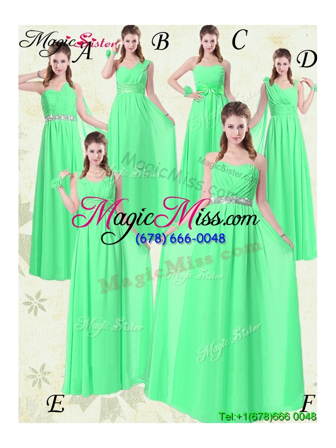 wholesale wonderful empire sweetheart bridesmaid dresses with ruching and belt