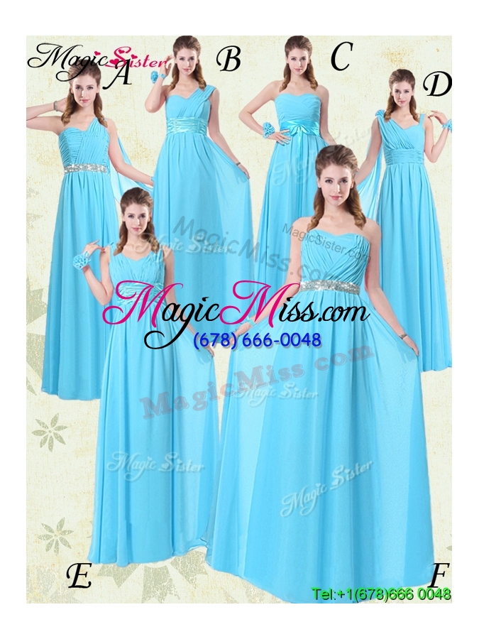 wholesale wonderful straps empire prom dresses with ruching and belt