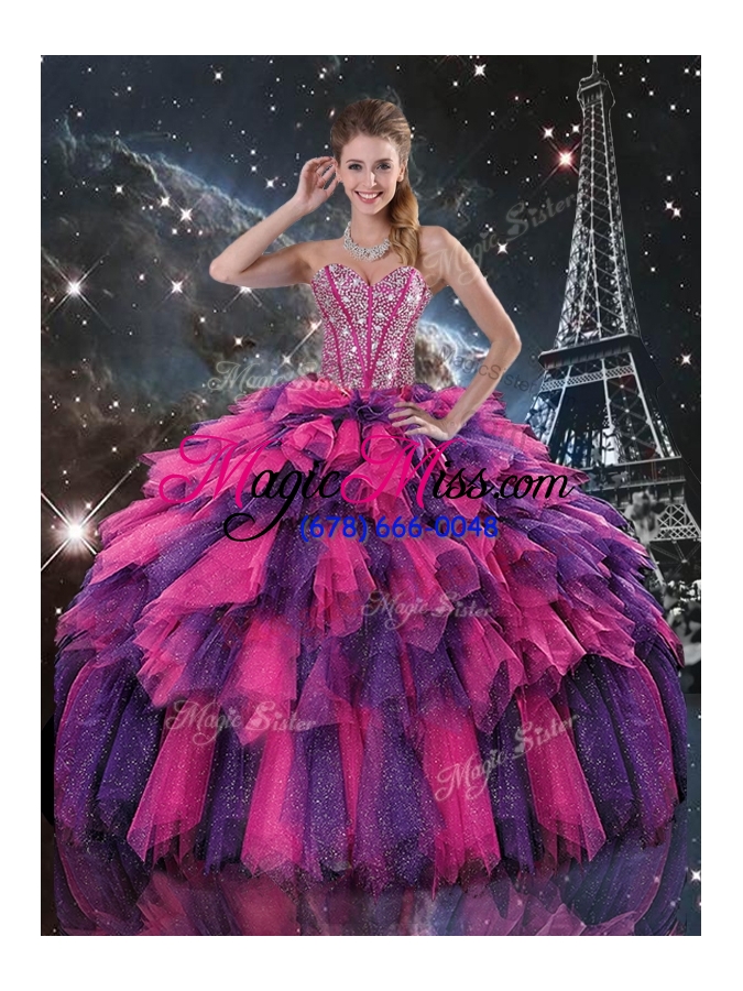 wholesale new style ball gown princesita dress with beading and ruffled layers for fall