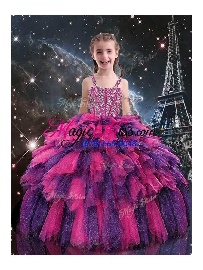 wholesale new style ball gown princesita dress with beading and ruffled layers for fall