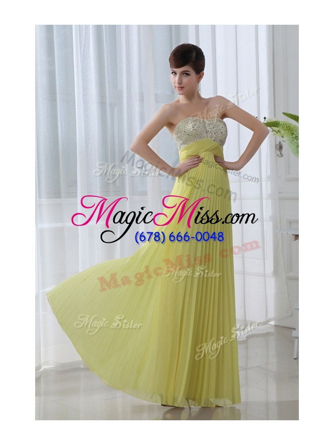 wholesale 2016 low price sweetheart floor length beading prom dress for graduation