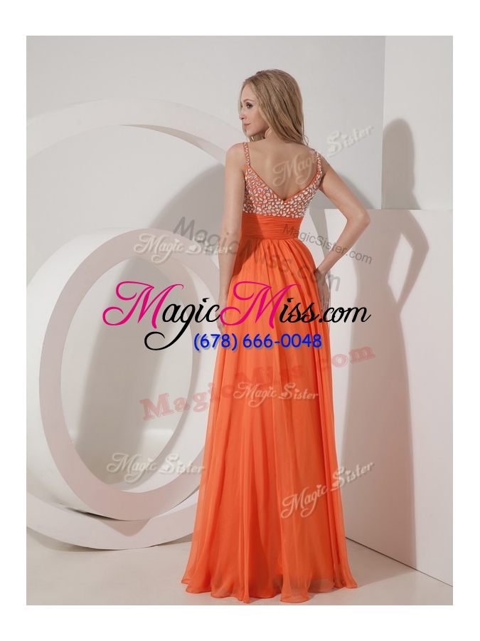 wholesale 2016 classical empire spaghetti straps beading prom dress