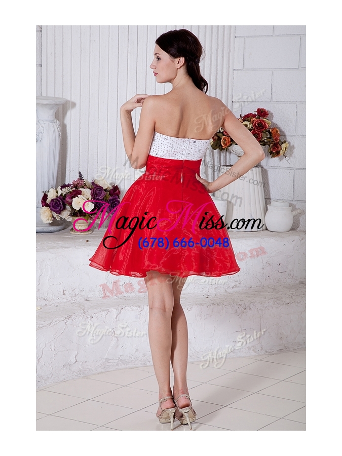 wholesale 2016 simple short sweetheart beading dama dresses for cocktail