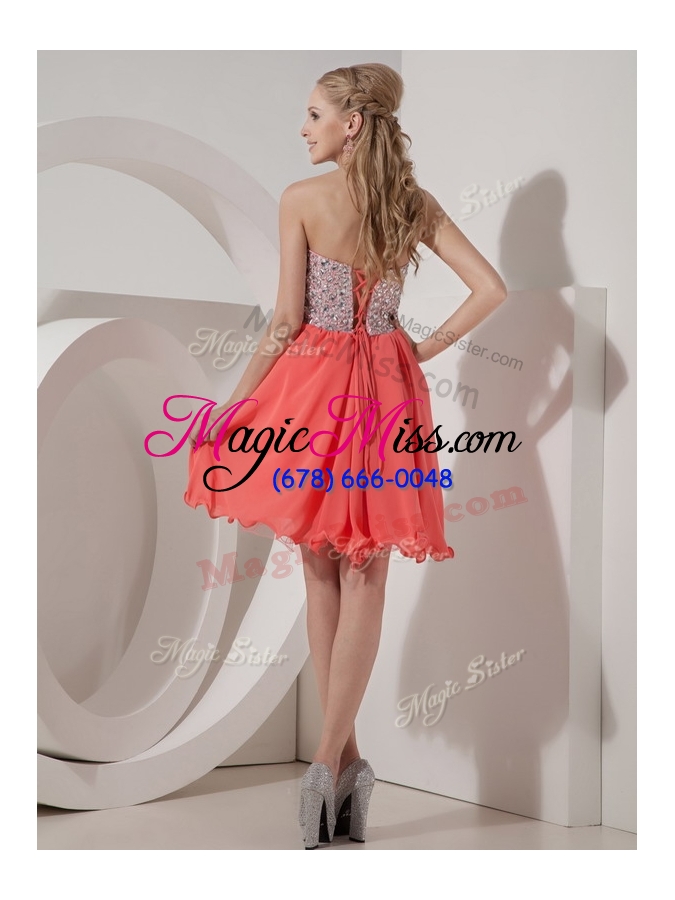 wholesale new lovely sweetheart mini length beading prom dress for homecoming