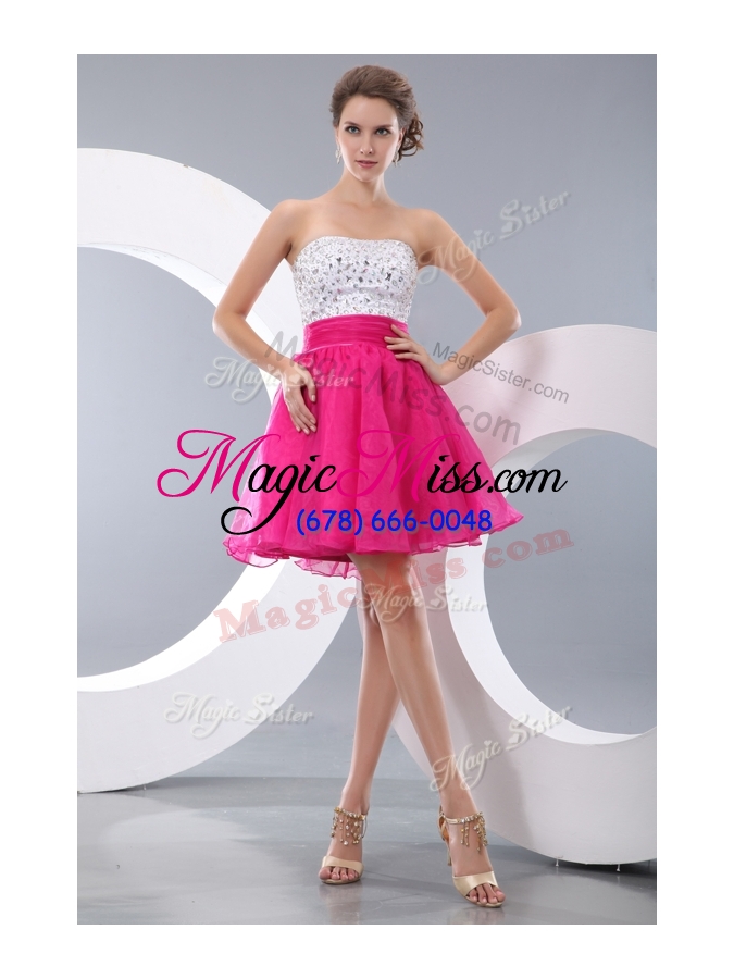 wholesale new lovely princess strapless short prom dresses with beading