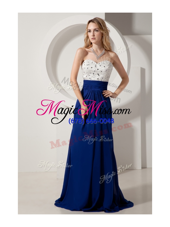 wholesale most popular empire brush train beading party dresses for evening