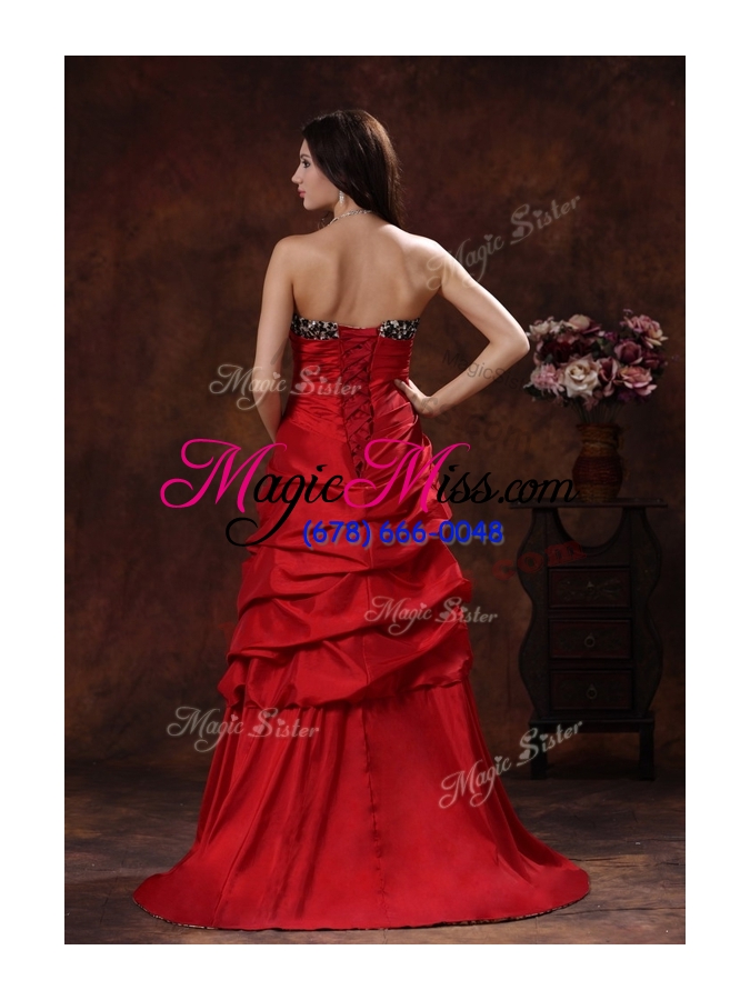 wholesale gorgeous high low strapless pageant dress with hand made flowers