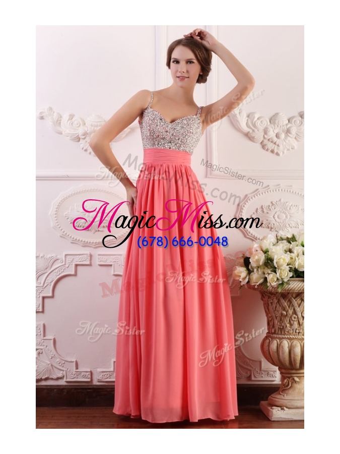 wholesale most popular empire straps watermelon  pageant  dress for celebrity