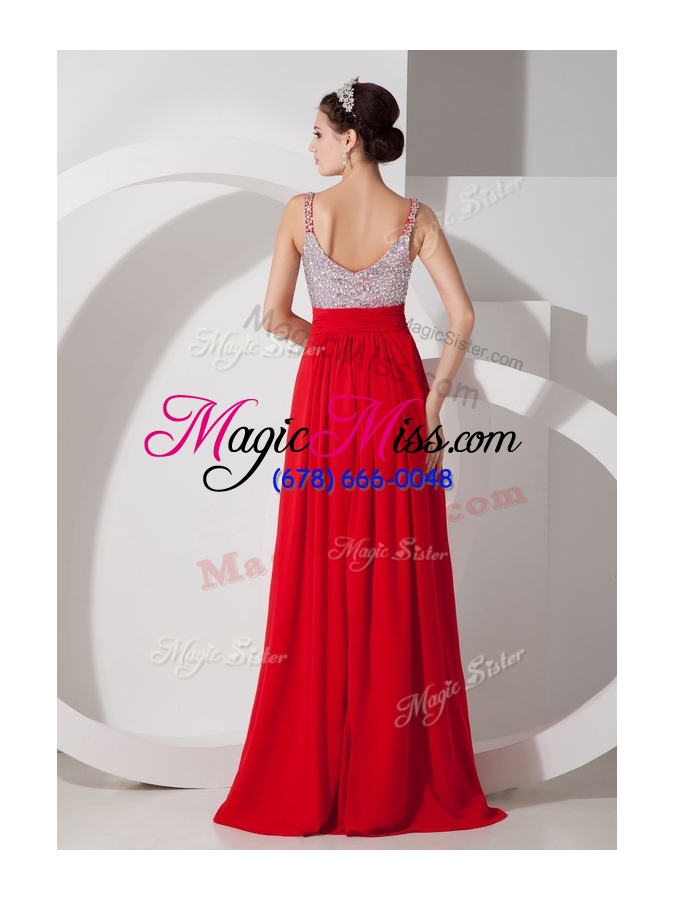 wholesale classical empire straps beading pageant dresses for evening