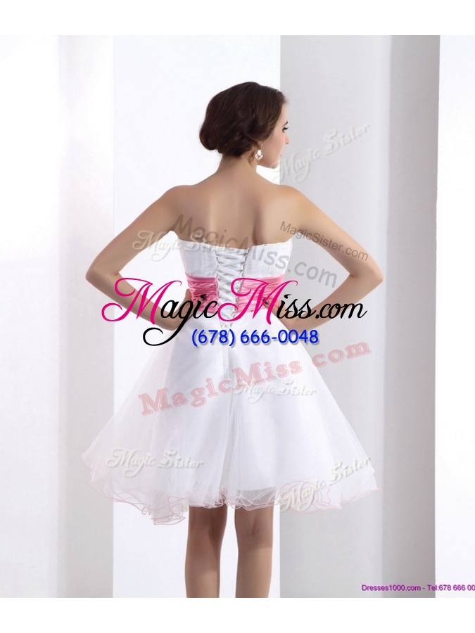 wholesale 2016 lovely a line sweetheart sexy prom dresses with hand made flowers